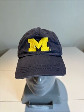 University of Michigan Navy Baseball Cap with Yellow M